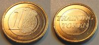 Frankreich/Österreich Vorläufer,Test-Probe 1 Euro Training Token Frankreich 1 Euro Training Token (2001) Testmünze im Vorfeld der Europroduktion