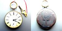 Schweiz, HERREN TASCHENUHR, HERREN TASCHENUHR, Zylinderhemmung, Schlüsselaufzug-gute Funktion-wohl vor 1900, -