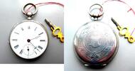 Schweiz, HERREN TASCHENUHR, HERREN TASCHENUHR, Zylinderhemmung, Schlüsselaufzug-gute Funktion-wohl vor 1900, -