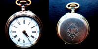 Schweiz, DAMEN TASCHENUHR, DAMEN TASCHENUHR, Silber 0,800, Zylinderhemmung, gute Funktion, ca. 1900, -