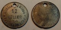 Kolonien: Deutsch-Südwestafrika 12 Heller Arbeitermarke Wilkens & Wiese Deutsch-Südwestafrika 12 Heller Arbeitermarke Wilkens & Wiese in Ambangulu