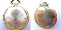 Deutschland, HERREN TASCHENUHR, schöne HERREN TASCHENUHR -Frack, vergoldet, Ankerhemmung, gute Funktion-ca.1975, -