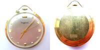 Deutschland, HERREN TASCHENUHR, schöne HERREN TASCHENUHR DUGENA, vergoldet, Ankerhemmung, gute Funktion-ca.1965, -