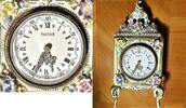 Deutschland, Tischuhr, Reiseuhr, Wecker niedliche-hübsche TISCHUHR Sandizell, Vintage, Quartz, gute Funkt.-neue Batt., -