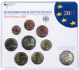 Bundesrepublik Deutschland Offizieller Kurssatz 2012 ADFGJ komplett Offizieller Kurssatz 2012 ADFGJ Stempelglanz mit den Euromünzen 1 Cent bis 2€