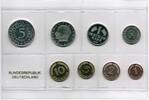 Deutschland / BRD / Kurssätze 1Pf. bis 5 DM Kurssatz BRD 1966G Polierte Platte mit seltener Abart: 50Pf. Mzz. steht rechts -
