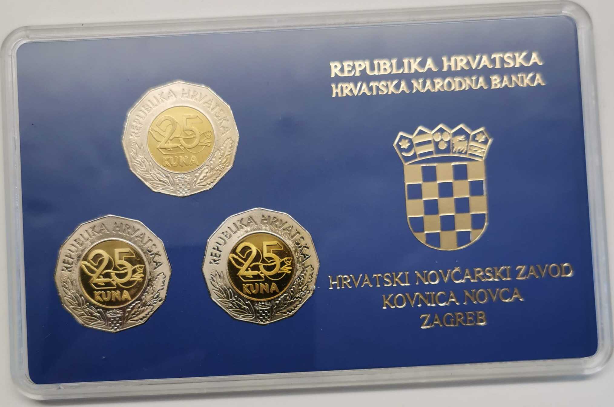 Kroatien 3 X 25 Kuna 2002 04 10 Kuna Gedenkm nzensatz PP MA Shops kroatien-3-x-25-kuna-2002-04-10-kuna-gedenkm-nzensatz-pp-ma-shops