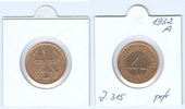 Nach Stabilisierung der Mark 1923-1933 (1936) 4 Reichspfennig