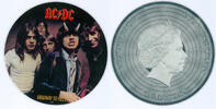 Cook Islands 2 Dollar AC/DC Highway to Hell Nur 1.973 Stück! -