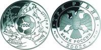 Russland 3 Rubel 2002 Fussball-Weltmeisterschaft 2002 in Japan und Korea PP 40,00 EUR Differenzbesteuert nach §25a UStG zzgl. 5,00 EUR Versand