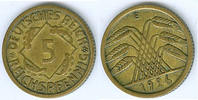 Nach Stabilisierung der Mark 1923-1933 (1936) 5 Reichspfennig