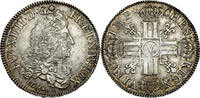 FRANCE 1/2 ECU FRANCE - 1/2 ECU Louis XIV aux HUIT L - 1691 Y (Bourges) TTB - SUP -