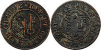 Suisse 6 Deniers 1817 Suisse Genève 6 Deniers 1817 ss+ 25,00 EUR  zzgl. 5,00 EUR Versand