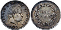 Portugal 200 Reis 1892 Portugal Carlos I 200 Reis 1892 Lisbonne ss 20,00 EUR  zzgl. 5,00 EUR Versand