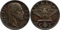 Italie 5 Centesimi Italie Vittorio Emanuele III 5 Centesimi 1936 -