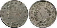 États-Unis 5 Cents Liberty États-Unis 5 Cents Liberty 1883 With Cents -