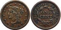 États-Unis Braided Hair Cent États-Unis Braided Hair Cent 1848 Philadelphie -