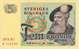 Suède 5 Kronor Suède 5 Kronor 1974 -