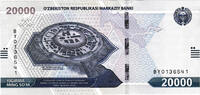 Ouzbékistan 20000 Sum Ouzbékistan 20000 Sum 2021 -
