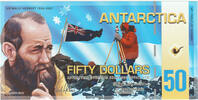 Antarctique 50 Dollars Antarctique 50 Dollars 2010 Polymère -
