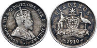 Australie Sixpence Australie Edward VII Sixpence 1910 -
