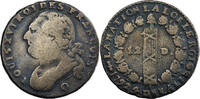 France France Louis XVI 12 Deniers FRANÇOIS au faisceau 1792 (An 4) Perpignan -