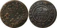  1780 France France Louis XVI 2 Sous 1780 Paris ss
