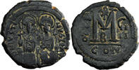 Empire byzantin Justin II et Sophie Follis 573/4 (RY 9) Constantinople Empire byzantin -