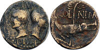  Provincial romain Auguste et Agrippa As 20 BC-14 AD Nemausus - Nîmes Provincial romain  20 BC-14 AD s+