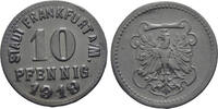 Europa 10 pfennig Notgeld (Emergency money) - Zinc 1919, Frankfurt, Germany -