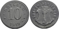 Europa 10 pfennig Notgeld (Emergency money) - zinc 1919, Unterweserstädte, Germany -