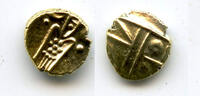 Weltmünzen Rare gold fanam minted by the Dutch VOC company in Tuticorin, ca.1658-1779, Sout -