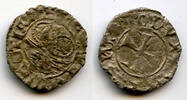 Europa denier Silver (tornesello) of Doge Antonio Venier , Venice, Italy -