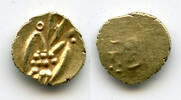 Weltmünzen Unlisted gold Kali fanam, Karnataka, 1600s, S. India - perhaps the earliest of t -