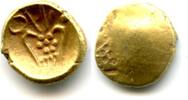 Weltmünzen Rare gold Kali scyphate fanam minted from South-Eastern India, Dutch VOC or loca -