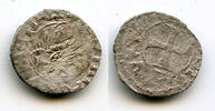 Europa denier Silver (tornesello) of Doge Antonio Venier , Venice, Italy -