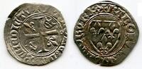 Europa blanc Excellent silver guenar of Charles VI le Bien-Aimé/le Fol (the Well-Belove -