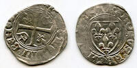 Europa blanc Excellent silver guenar of Charles VI le Bien-Aimé/le Fol (the Well-Belove -