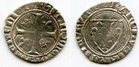 Europa blanc Excellent silver guenar of Charles VI le Bien-Aimé/le Fol (the Well-Belove -