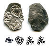 Antike Extremely nice and rare! Silver punchmarked 1/2 karshapana from Cheitya Janapada -