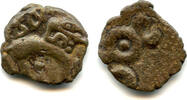 Antike potin Rare karshapana of Vasisthiputra Pulamavi (ca.85-125 AD), Satavahanas, Ind -