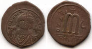 Antike Follis of Maurice Tiberius , Antioch mint, Byzantine Empire -