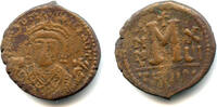 Antike Follis of Maurice Tiberius , Antioch mint, Byzantine Empire -