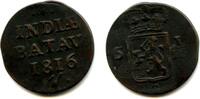 Europa duit Copper 1816-H, Sumatra, Batavian Republic (Dutch East Indies) (KM #279) -