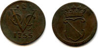 Europa Rare and high quality Utrecht issue copper   issued by VOC (the Dutch Eas 1/2 duit  