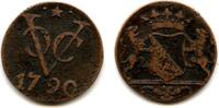 Europa duit Utrecht issue copper issued by VOC (the Dutch East India Company), 1790, Du -
