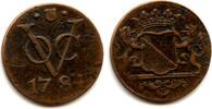 Europa duit Utrecht issue copper issued by VOC (the Dutch East India Company), 1784, Du -
