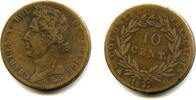 Europa 10 cents Scarce huge colonial dated 1827, Charles X (1824-1830), La Rochelle mi -