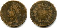Europa 5 cents Scarce large colonial dated 1825, Charles X (1824-1830), Paris mint min -