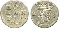 Europa Silver 2-stuivers, 1753, Dordrecht mint, Hollandia, Netherlands -